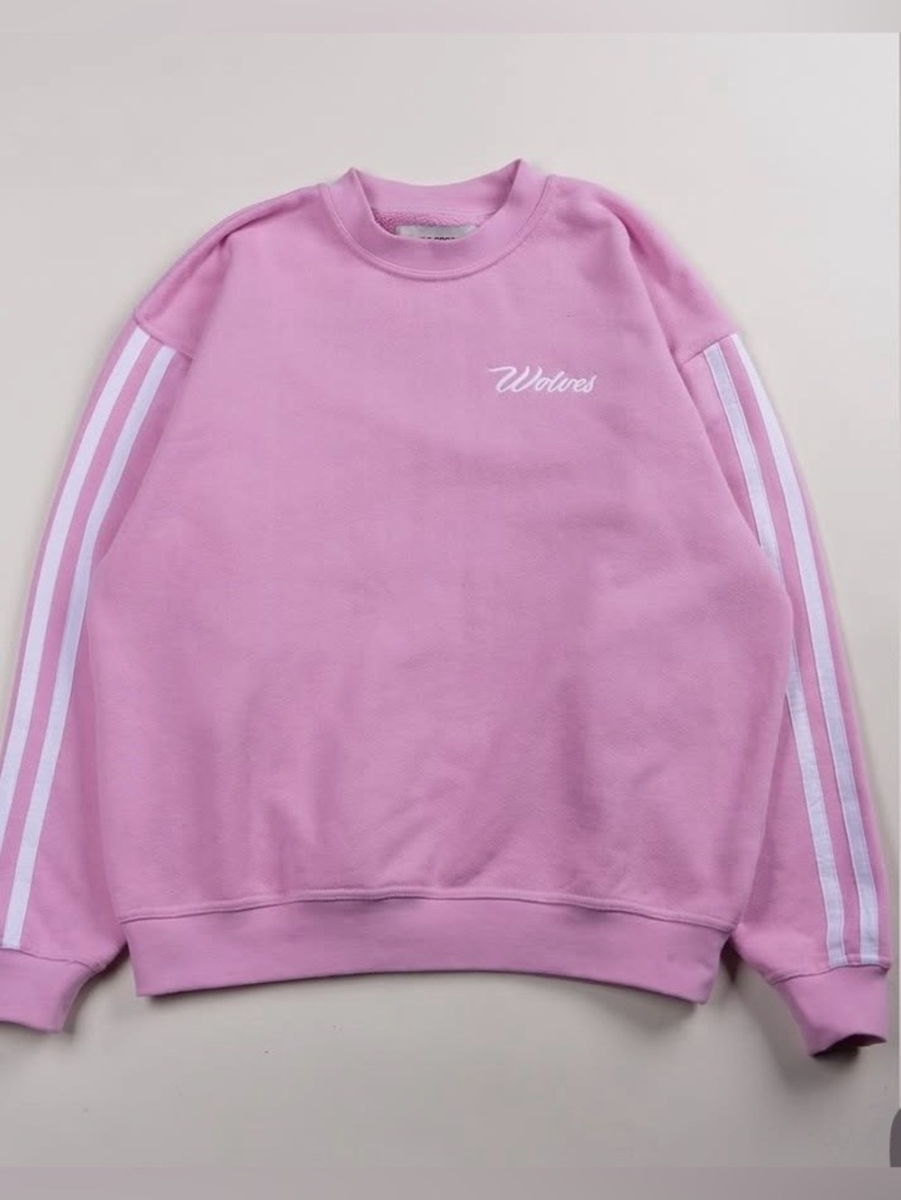 Darc Sport wolves oversized Crewneck sweatshirt pink woman's size small